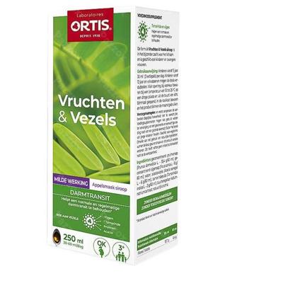 Ortis Vruchten & Vezels Darmtransit Siroop Appel 250ml