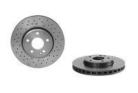 Remschijf BREMBO XTRA LINE BREMBO, Remschijftype: Geperforeerd / Geventileerd, u.a. für Mercedes-Benz