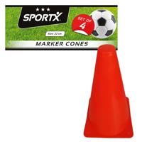 SportX Oranje Pionnen 22 cm 4 Stuks - thumbnail