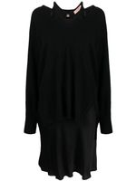 TWINSET robe-pull à design superposé - Noir