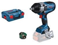 Bosch Blauw GDS 18V-1000 C Professional Accu-slagmoersleutel | 1.000 Nm | Zonder accu en lader | In L-BOXXX - 06019J8001 - thumbnail