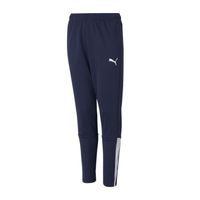 PUMA teamLIGA Trainingsbroek Kids Donkerblauw Wit - thumbnail