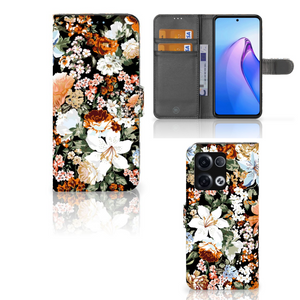 Hoesje voor OPPO Reno8 Pro Dark Flowers