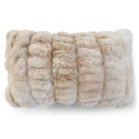 Kussen Imitatiebont Beer Rib Beige (50 x 30 cm)