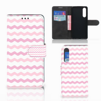 Huawei P30 Telefoon Hoesje Waves Roze