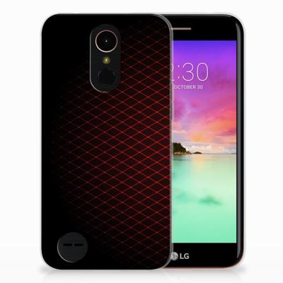 LG K10 2017 TPU bumper Geruit Rood