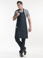 Chaud Devant 507 Multipocket Blue Denim 35"" Schort - thumbnail