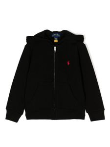 Ralph Lauren Kids hoodie à logo brodé - Noir