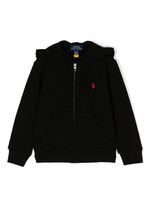 Ralph Lauren Kids hoodie à logo brodé - Noir - thumbnail