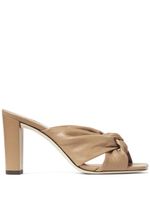 Jimmy Choo sandales Avenue 85 mm en cuir - Tons neutres