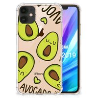 Apple iPhone 11 Stevig Bumper Hoesje Avocado Singing