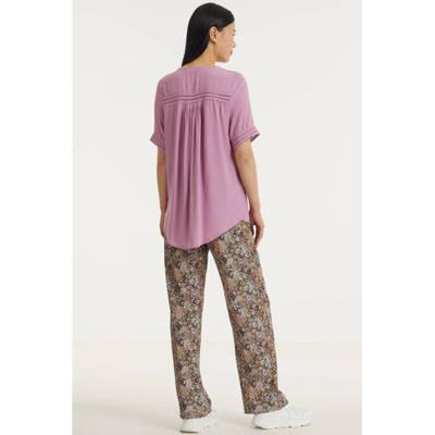 Circle of Trust blouse Cristy met plooien lila Circle of Trust blouse Cristy met plooien lila