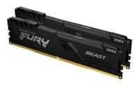 Kingston FURY Beast Werkgeheugenset voor PC DDR4 32 GB 2 x 16 GB 3200 MHz 288-pins DIMM CL16 KF432C16BBK2/32 - thumbnail