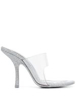 Alexander Wang mules Nudie 110 mm à paillettes - Argent - thumbnail