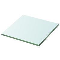 vidaXL Wandschap Transparant 30x30 cm Glas Wandplank Wand Schap Expositieschap