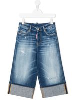 DSQUARED2 KIDS jean court à effet usé - Bleu