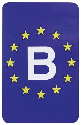 Carpoint Europasticker B 11 x 7 cm vinyl blauw Carpoint Europasticker B 11 x 7 cm vinyl blauw