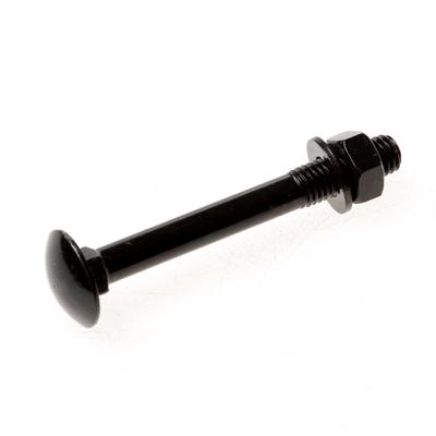 Slotbout M8x90 zwart met moer/ring