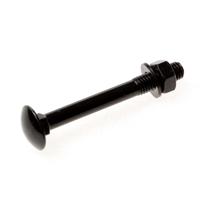 Slotbout M8x90 zwart met moer/ring