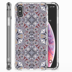 Apple iPhone X | Xs Anti-Shock Hoesje Flower Tiles