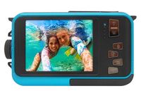 GoXtreme Reef Blue Digitale camera 24 Mpix Blauw Full-HD video-opname, Waterdicht tot 3 m, Onderwatercamera, Schokbestendig, Met ingebouwde flitser - thumbnail