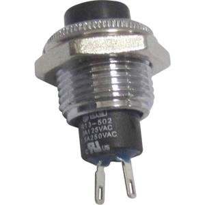 TRU COMPONENTS 1587734 TC-R13-502MA-05BK Druktoets 250 V/AC 1.5 A 1x uit/(aan) Moment 1 stuk(s)