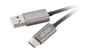 Akasa AK-CBUB32-10GR USB-kabel 1 m USB 2.0 USB A USB C Grijs