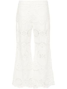 ZIMMERMANN pantalon Lexi à coupe évasée - Blanc