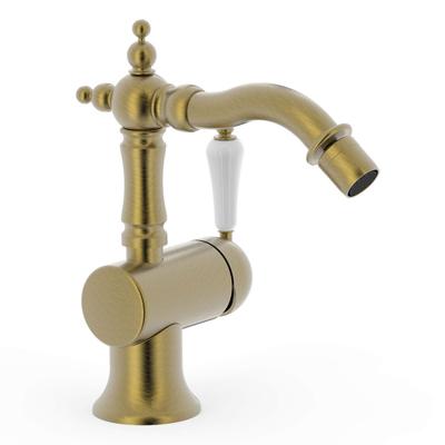 Tres Clasic hoge bidetkraan mat verouderd messing Tres Clasic hoge bidetkraan mat verouderd messing