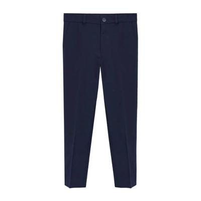 Mango Kids slim fit broek marine