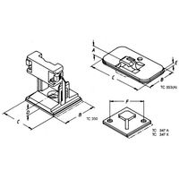 Helukabel TC 347 A Bevestigingssokkel Zelfklevend 93001-1000 Hittebestendig Transparant 1000 stuk(s) - thumbnail