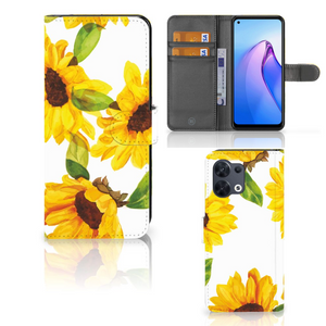 Hoesje voor OPPO Reno8 Zonnebloemen