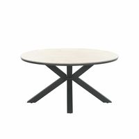 Edison tuintafel 148 cm rond polywood - thumbnail