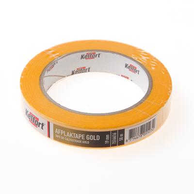 Afplaktape gold 19mm x 50 meter Afplaktape gold 19mm x 50 meter