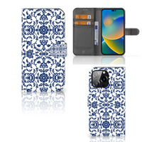 iPhone 14 Pro Max Hoesje Flower Blue