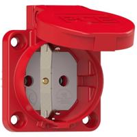 PCE 105-0rw inbouwstopcontact IP44 rood