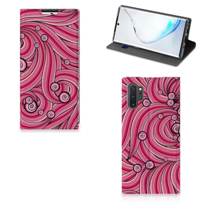 Samsung Galaxy Note 10 Plus Bookcase Swirl Pink