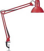 Maul Bureaulamp MAULstudy | Design klemlamp met scharnierarm | Metaal | verstelbare bureaulamp | Exclusieve lamp | Rood