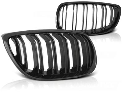 Tuning-Tec Grill BMW E92/E93 07-10 C/C GLANZEND ZWART DUBBELE STANG M-LOOK