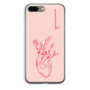 Blooming Heart: iPhone 8 Plus Transparant Hoesje