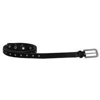 Elvy Belt Dubbele Wikkelriem Hoops en Studs Zwart 245 cm