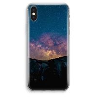 Travel to space: iPhone XS Max Transparant Hoesje