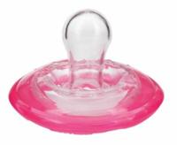 Nuby Natural Flex fopspeen siliconen junior 12 cm roze