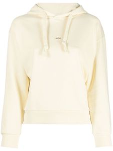 A.P.C. hoodie Larry à logo imprimé - Jaune