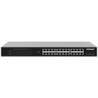 Intellinet 24-Port Gigabit Ethernet PoE+ Switch mit 2 SFP-Ports PoE-Strombudget 370 W 19 19 netwerk switch 10 / 100 / 1000 MBit/s IEEE 802.3af (15.4 W), IEEE - thumbnail