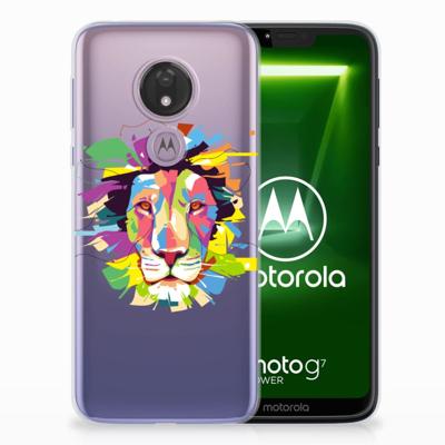 Motorola Moto G7 Power Telefoonhoesje met Naam Lion Color Motorola Moto G7 Power Telefoonhoesje met Naam Lion Color