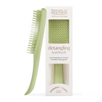 Tangle Teezer Ultimate Detangler haarborstel, voor nat en droog haar, ontwarrende borstel voor alle haartypes, tweelaagse tanden verminderen breuk en elimineren knopen, olijfgroen, matte finish
