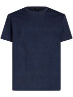 ETRO t-shirt en coton à imprimé cachemire - Bleu