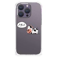 iPhone 15 Pro Stevig Bumper Hoesje Cow - thumbnail