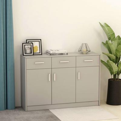vidaXL Dressoir 110x30x75 cm spaanplaat grijs